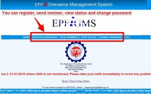 Lodge EPF related complaints online