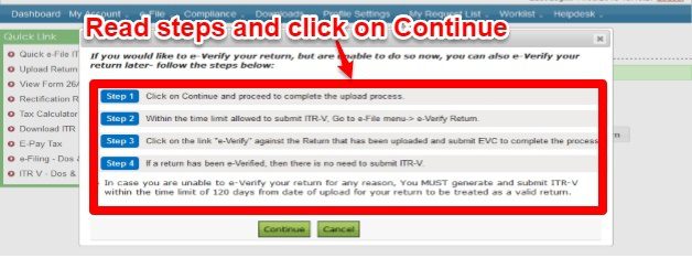Option 4 of e-Verify IT Return