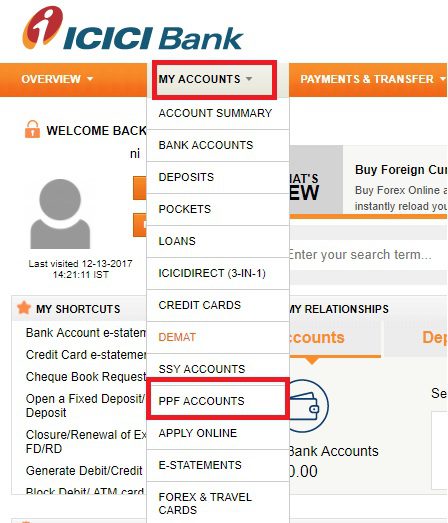 open PPF account online instantly ICICI Bank
