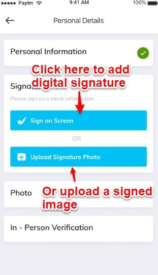 Mutual Fund KYC online Signature Verification