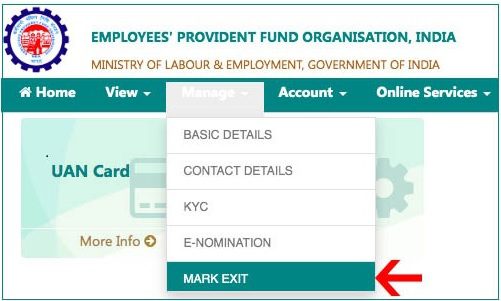 update EPF Date of Exit Online without employer