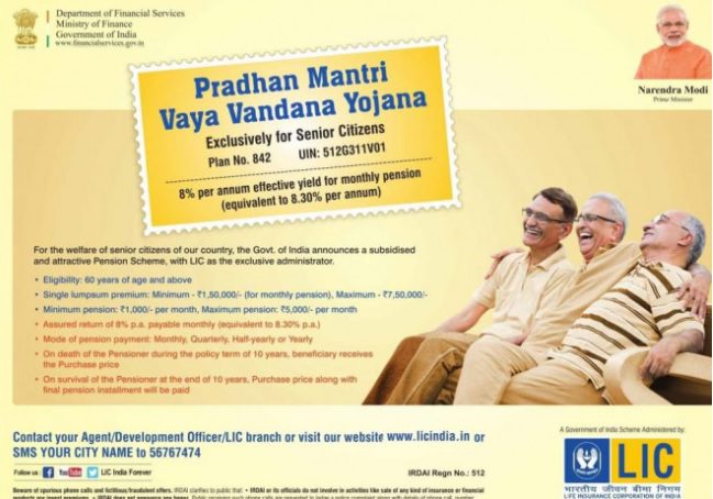 Pradhan Mantri Vaya Vandana Yojana (PMVVY) 2020 - 2023