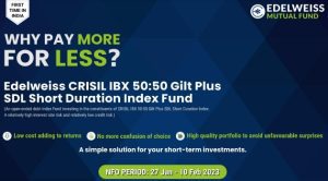 Edelweiss CRISIL IBX 50:50 Gilt Plus SDL Short Duration Index Fund